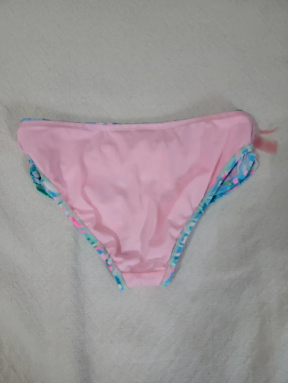 Lilly Pulitzer Pink & Aqua Tropical Bikini Bottoms